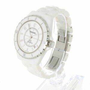 CHANEL J12 42mm H2981 Ceramic Date Automatic White Dial Mens Watch 90285877